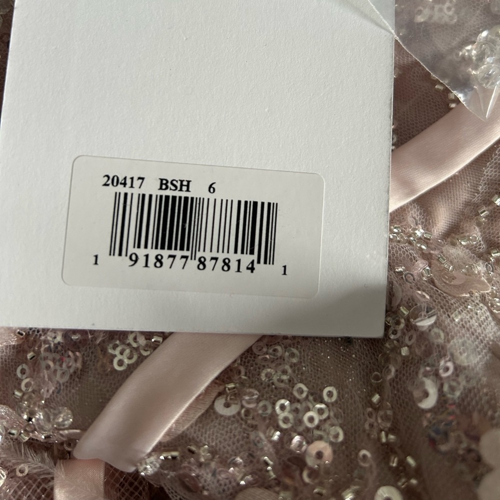 MAC DUGGAL 20417 NWT Embellished One Shoulder Cap Sleeve Gown - Picture 8 of 8